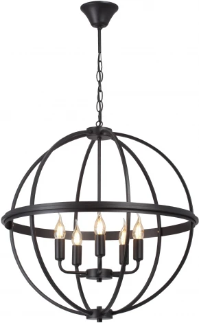Подвесная люстра Vitaluce V3002-1/5 (220V, на цепи, шар, клетка)