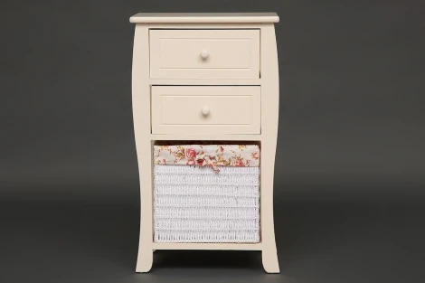 Тумба с корзиной и 2 ящиками secret De Maison ARC 2 ( mod. HX16-827 S ) butter white (слоновая кость) (дерево павловния, мдф)