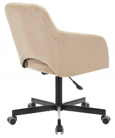 Кресло Бюрократ CH-380M латте Italia 5 крестовина металл черный