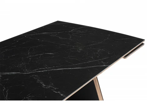 Кухонный стол Woodville Симмонс 180(260)x90 shakespeare black / черный