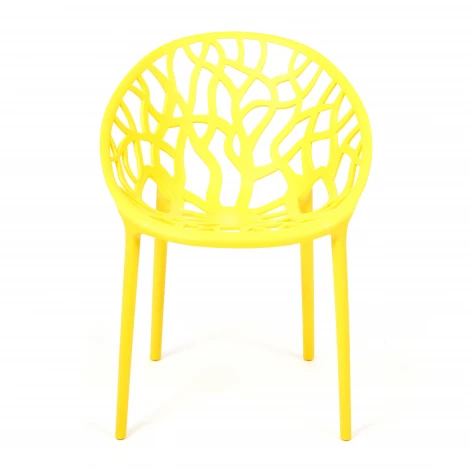 Стул BUSH (mod. 017) желтый (пластик)