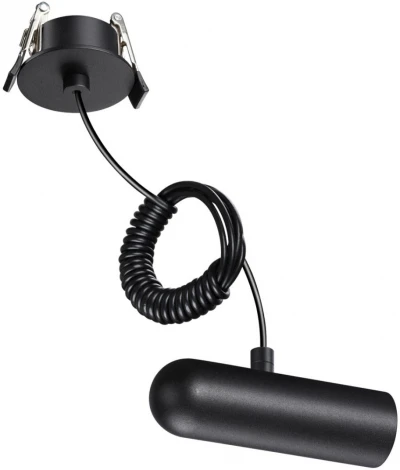 База встраиваемая для ввода питания с заглушкой и проводом-подвесом Novotech Glat 359384 IP20 48V KONST