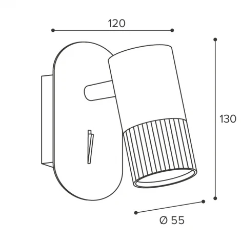 Спот Wolta WSL-GU10/W18WG под лампу GU10 Белый / золотой DUO