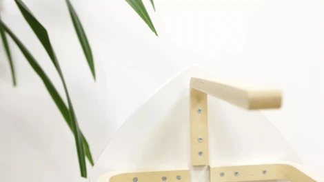 Табурет ТДК Эра Белый/Водный лак