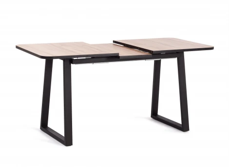Стол MALTIDO ЛДСП/HPL/металл, 130 х 75+30 75 см, Дуб Вотан/чёрный Tetchair 19745