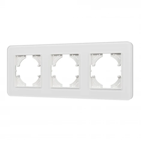Рамка стеклянная FRM-OMALI-SFGS-3-WH (Arlight) 049712