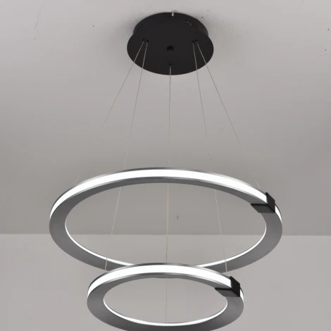 Подвесной светильник iLedex Vision 9225-6+4SD GR+BK (220V, на тросе)