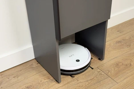 Шкаф однодверный L400 Баско Mebelson (ЛДСП/Графит) арт.173776,2125