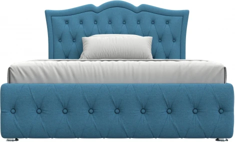 Кровать интерьерная Герда 140 (Голубой/Рогожка) Лига Диванов арт.123591