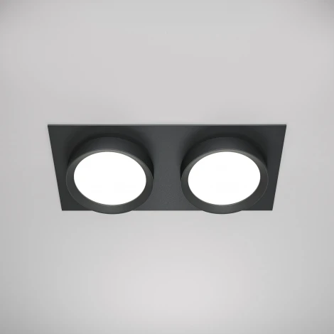 Встраиваемый светильник Hoop GX53 2x15W Maytoni DL086-02-GX53-SQ-B (220V)