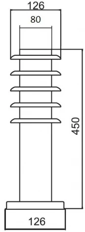 Наземный светильник Oasis Light 75808-450 SS (220V, IP44)