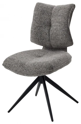 Стул ДЕЛИ (DELI) 360 град, цвет СЕРЫЙ H300126-3, ткань / ЧЕРНЫЙ каркас, ®DISAUR M-City 64835