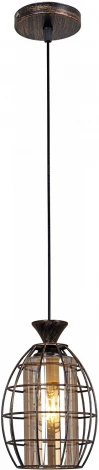 Подвесной светильник Reluce 03525-0.4-01 BK+GD (220V, на проводе)