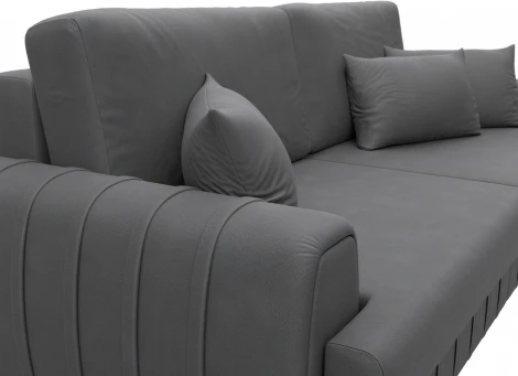 Диван прямой Лига-057 НПБ Лига Диванов (Замша) арт.129227