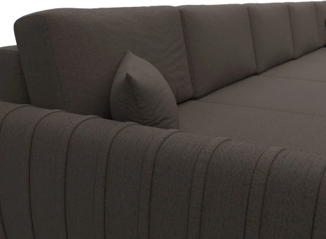 Диван П-образный Лига-057 НПБ МегаЛонг Лига Диванов (Рогожка) арт.129351