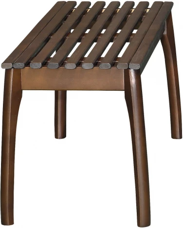 Скамья для прихожей массив, каркас орех Mebelik арт.007559