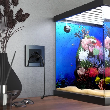 Умная розетка (черный матовый) Werkel W1171608 (a056422)