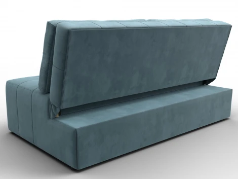 Диван прямой Лига-107 (160) (ЛДСП,Брус,Фанера,Велюр/Бирюзовый) Лига Диванов 134918