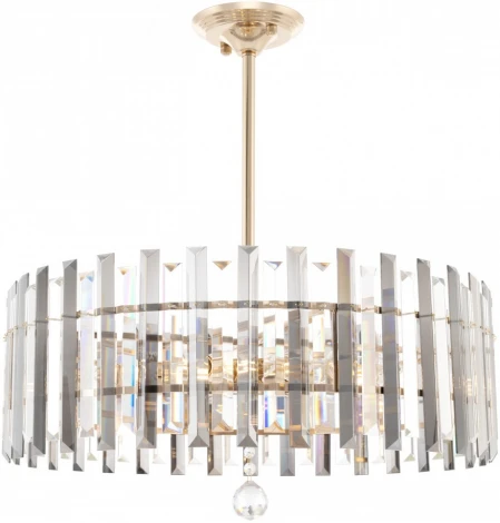 Подвесная люстра хрустальная на штанге Arte Milano Sorrento-1409 371409/8/350/570 GD (220V)