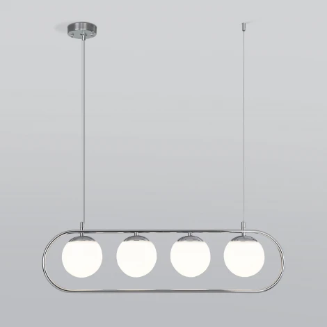 Подвесной светильник Eurosvet Ringo 50089/4 хром (220V, на тросе, шарики)