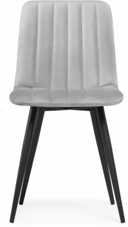 Стул на металлокаркасе Дани Мебрешения (Дани серый велюр velutto 52 / черный) Notta арт.572066