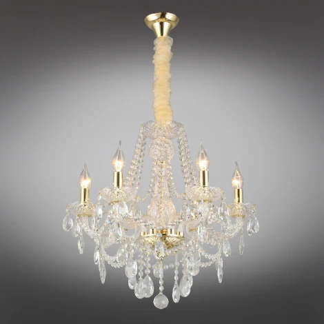 Подвесная люстра Aployt Koletta APL.755.13.06 (220V, хрусталь, на цепи, свеча)