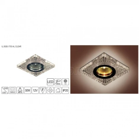 Встраиваемый точечный светильник Imex IL.0026.15-17 IL.0026.1703 (220V)