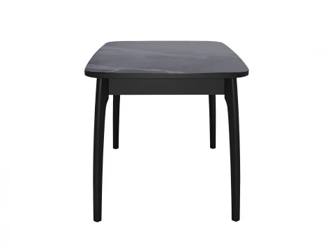 Стол DikLine MK15 Керамика Серый мрамор/подстолье черное/опоры черные арт.00-00079583