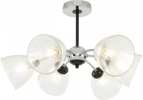 Потолочная люстра на штанге Arte Milano Napoli-329007 329007/3+3 CR.BK (220V)