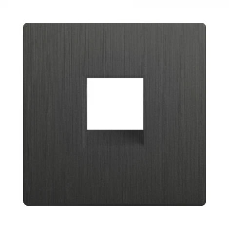 Накладка для телефонной розетки RJ-11 (графит рифленый) Werkel W1192004 (a050743)