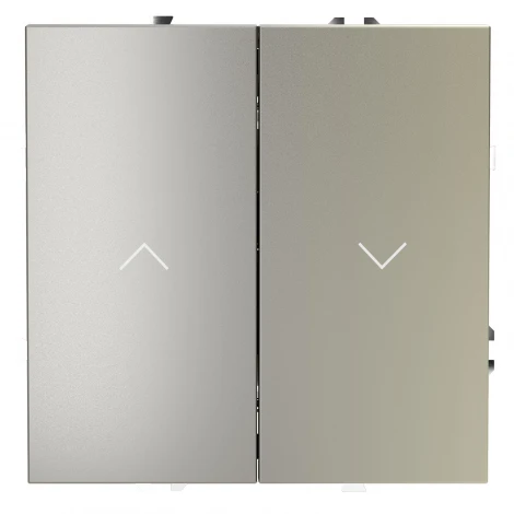 Выключатель встраиваемый Voltum S70 для жалюзи 10А, (шелк)