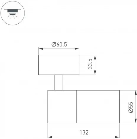 Спот SP-ARTEMIS-SURFACE-FLAP-R55-12W Day4000 (WH, 8-80 deg, 230V) (Arlight, IP20 Металл) 051787 (LED)