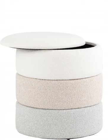 Пуф с ящиком Hive XS букле бежевый, Stool Group
