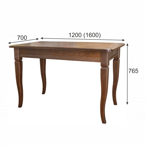 Стол обеденный Фидея 3 орех 120/160*70 от фабрики Mebelik