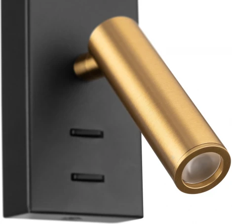 Настенный светильник для чтения со спотом Citilux Декар CL704451 (220V, выключатель, шар)