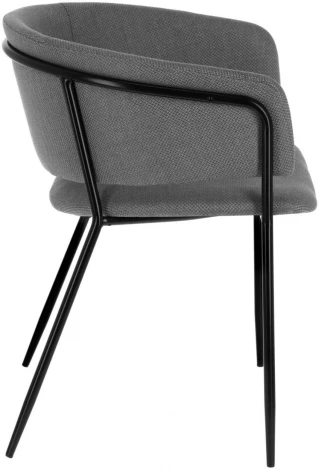 Обеденный стул La Forma (ex Julia Grup) Runnie (Серый/ Сталь,Фанера,Пена,Металл)