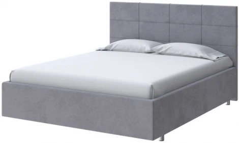 PROxSON Кровать Neo (Ткань: Велюр Teddy Мокрый асфальт) 160x190