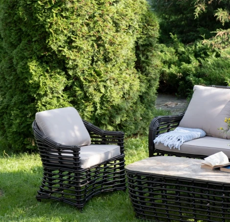 "Ницца" лаунж-зона из искусственного ротанга, цвет бронзовый 4SIS арт.УТ-00007660