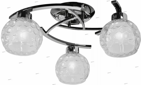 Потолочная люстра IDLamp Elezaveta 875/3PF-Darkchrome