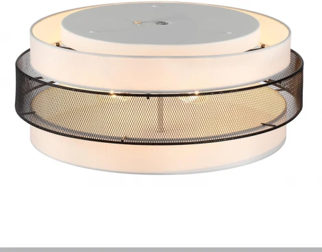 Потолочный светильник круглый Lumion Animaisa 8002/6C белый, черный металл/металл, текстиль Е27 6*60W 220V (круглые)