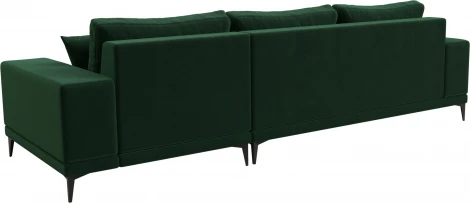 Диван угловой Льюес правый (Зеленый/Велюр) Лига Диванов арт.122398