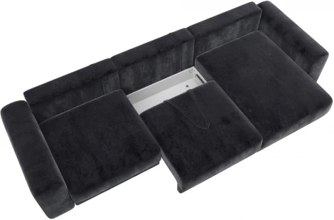 Диван угловой Лига-056 НПБ Лонг угол универсальный Лига Диванов (Велюр) арт.129167