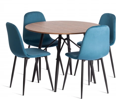 Стул BREEZE (mod. 4724) Tetchair (Велюр,Металл /Черный) арт.24672