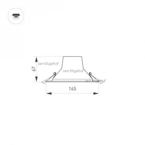 Встраиваемый точечный светильник Arlight 032432 (LED, 220V, круглые)