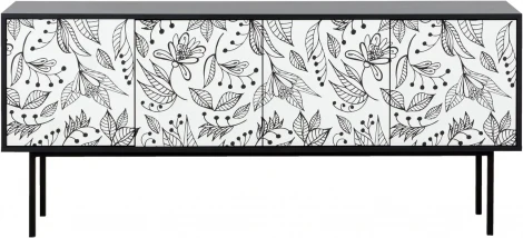 Тумба Boho Color большая ОГОГО (арт.599499), (ЛДСП/Черный)