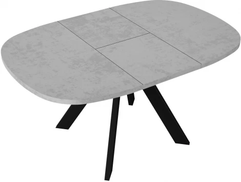 Стол DikLine B110 Бетон,опоры черные