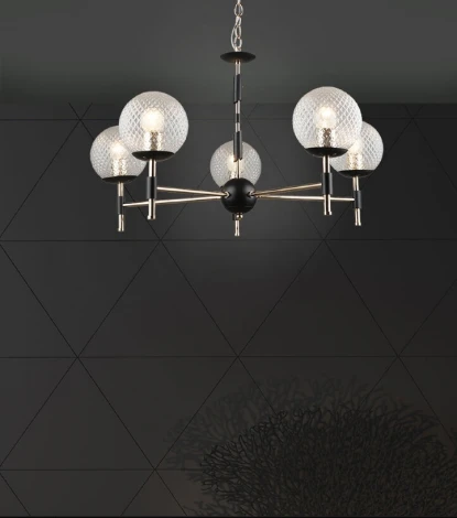 Подвесная люстра Wedo Light Kameliya WD3624/5H-FGD-BK-WT