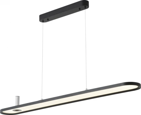 Подвесной светильник светодиодный со спотом Crystal Lux CONTOUR SP45W LED BLACK (220V, на тросе)