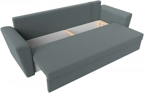 Диван прямой Амстердам Лайт (Серый/Рогожка) Лига Диванов арт.121134