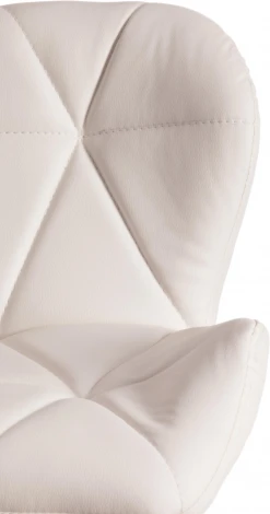 Стул барный BIAGGIO (mod. KY717) / 1 шт. в упаковке (Металл,Экокожа /Белый,Хром)